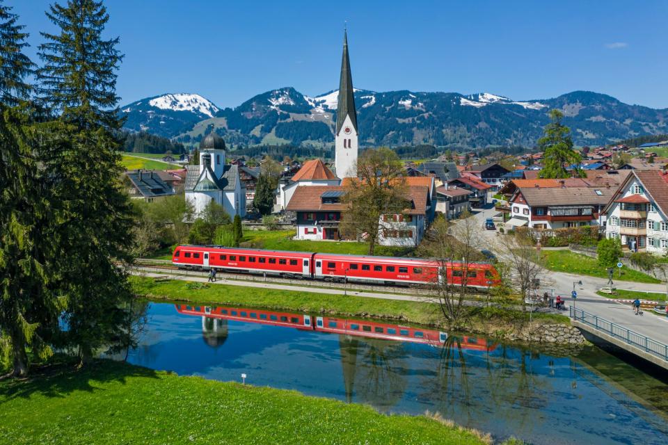 Fairytale architecture in Fischen, Bavaria