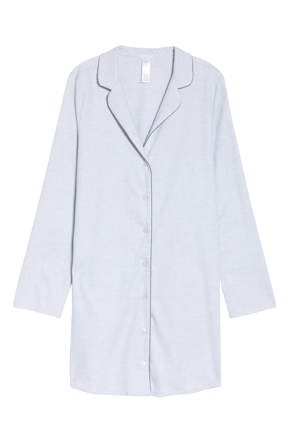 12) Edda Long Sleeve Flannel Nightshirt