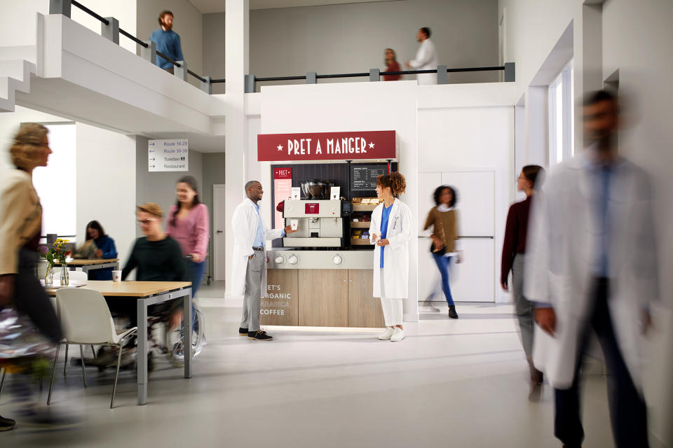 A Pret Express kiosk. Photo: Pret a Manger