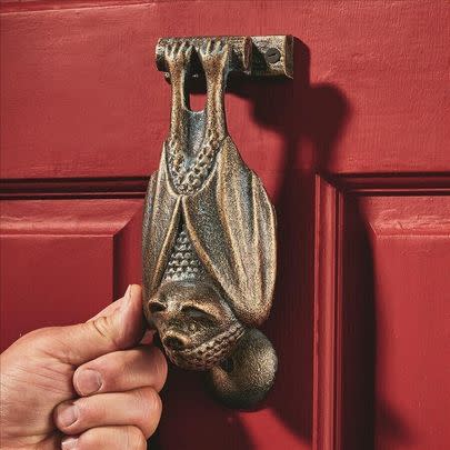 A vampire bat door knocker to let solicitors know exactly what they're getting themselves into