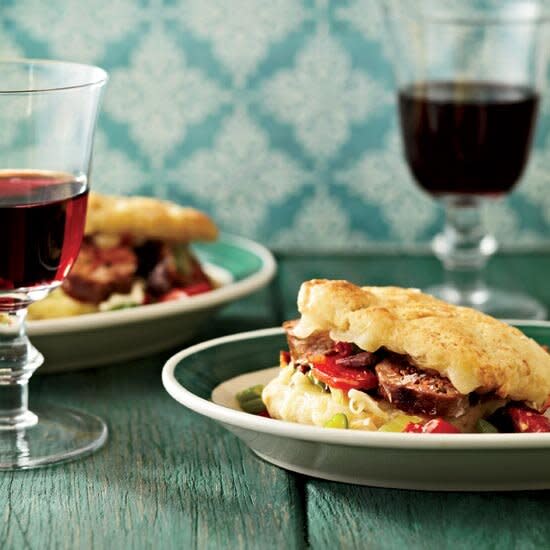 Italian Sausage-and-Fontina Biscuit Sandwiches