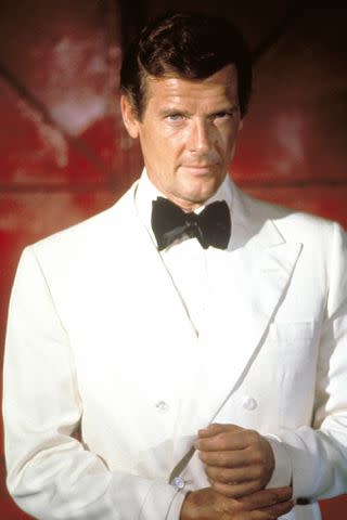 <p>Sunset Boulevard/Corbis via Getty</p> Roger Moore as James Bond
