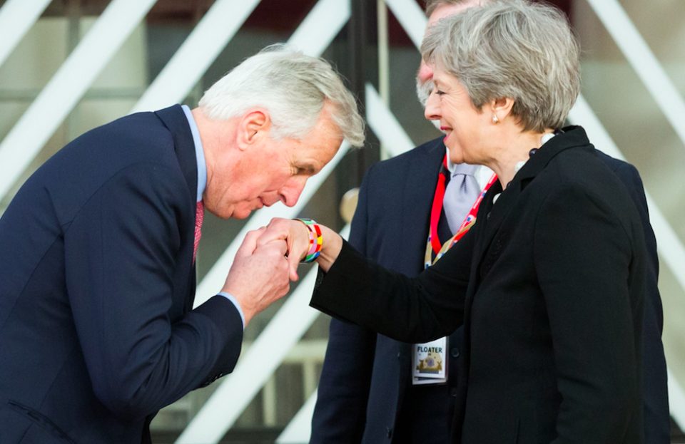 <em>Michel Barnier (left) last week refused to commit to an October deadline (Rex)</em>