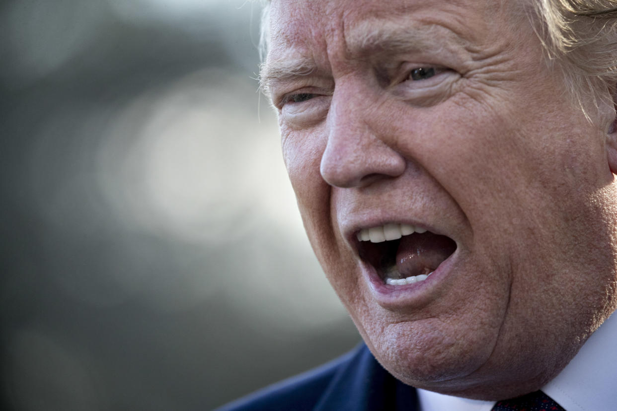 President Donald Trump reacted to news of the White House Correspondents' Association changing its annual dinner setup by insulting comedian Michelle Wolf. (Photo: Bloomberg via Getty Images)