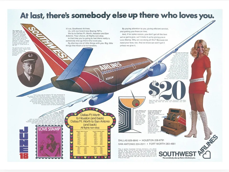 Southwest "love" ad