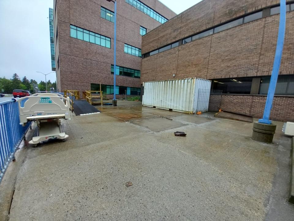 Back in March, CBC News first reported 28 bodies were being stored in freezer units in an alleyway outside the Health Sciences Centre. Those units were removed this week.