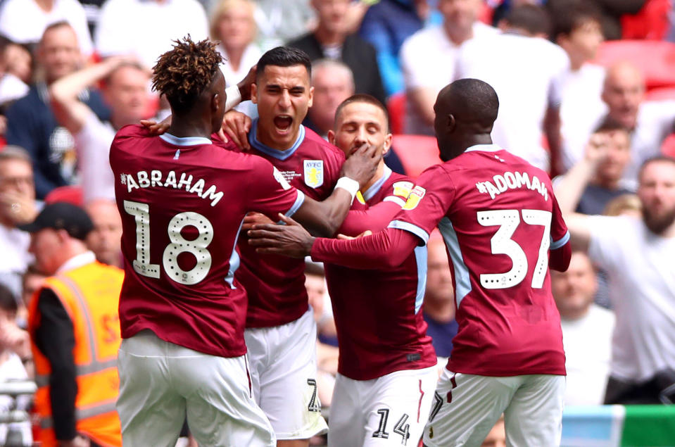 Anwar El Ghazi gave Aston Villa the lead at Wembley (Photo by Chloe Knott - Danehouse/Getty Images)