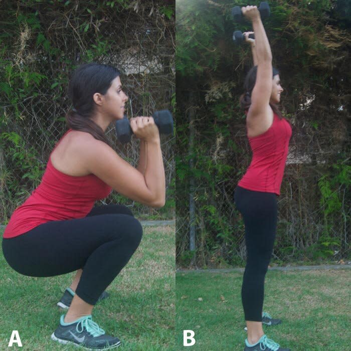 Dumbbell Thruster