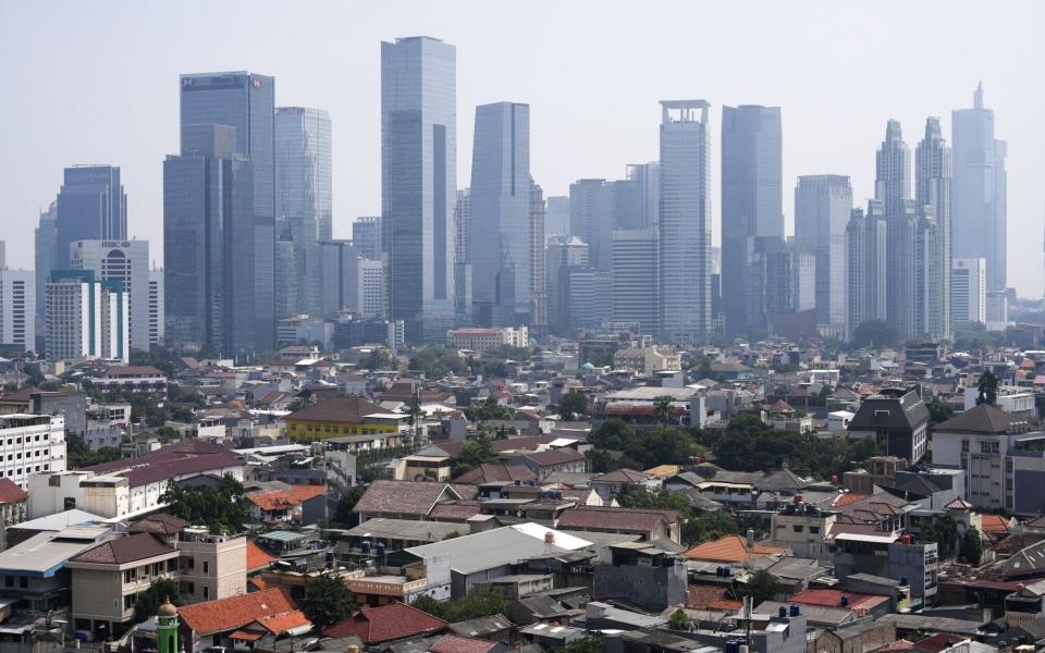 Skyline of Indonesia's capital Jakarta