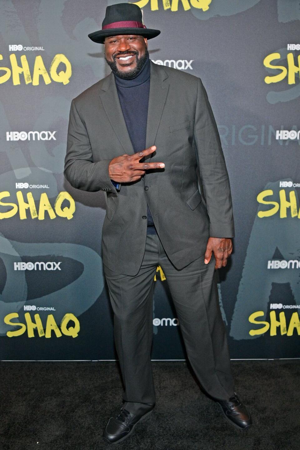 Shaquille O'Neal attends HBO Premiere For Four-Part Documentary "SHAQ"  at Illuminarium on November 14, 2022 in Atlanta, Georgia. (Photo by Prince Williams/Wireimage)