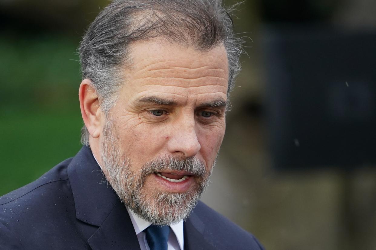 Hunter Biden, the son of President Joe Biden, is seen during the annual White House Easter Egg Roll on the South Lawn of the White House on April 18, 2022.