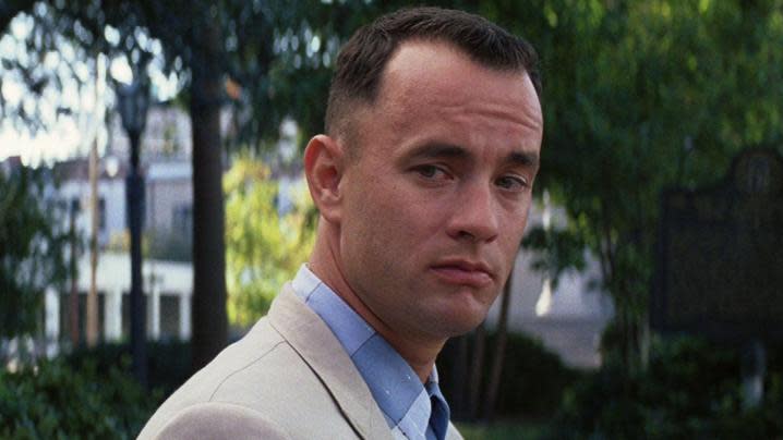 Tom Hanks in Forrest Gump.