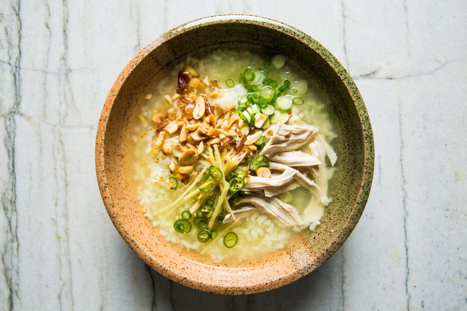 Chicken and Rice Soup with Green Chiles and Ginger