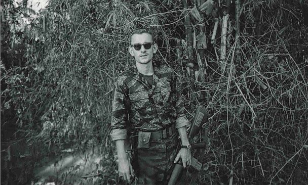 PHOTO: Ron Deis poses for a photo in Vietnam, 1965. (Courtesy of the Davis Family)