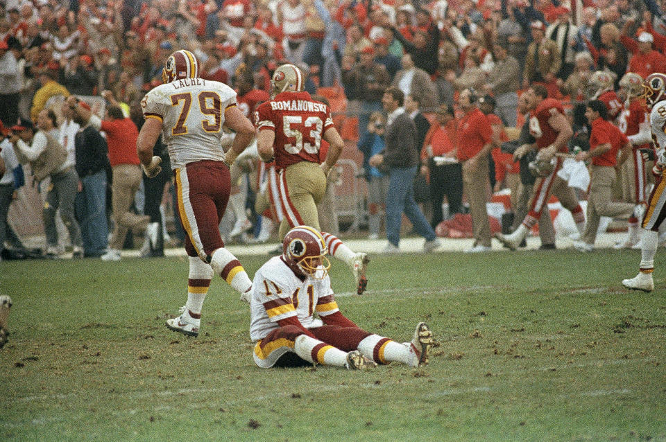 After nearly winning MVP in 1991, Mark Rypien threw 17 touchdowns and 27 interceptions in his final two Redskins seasons. (AP)