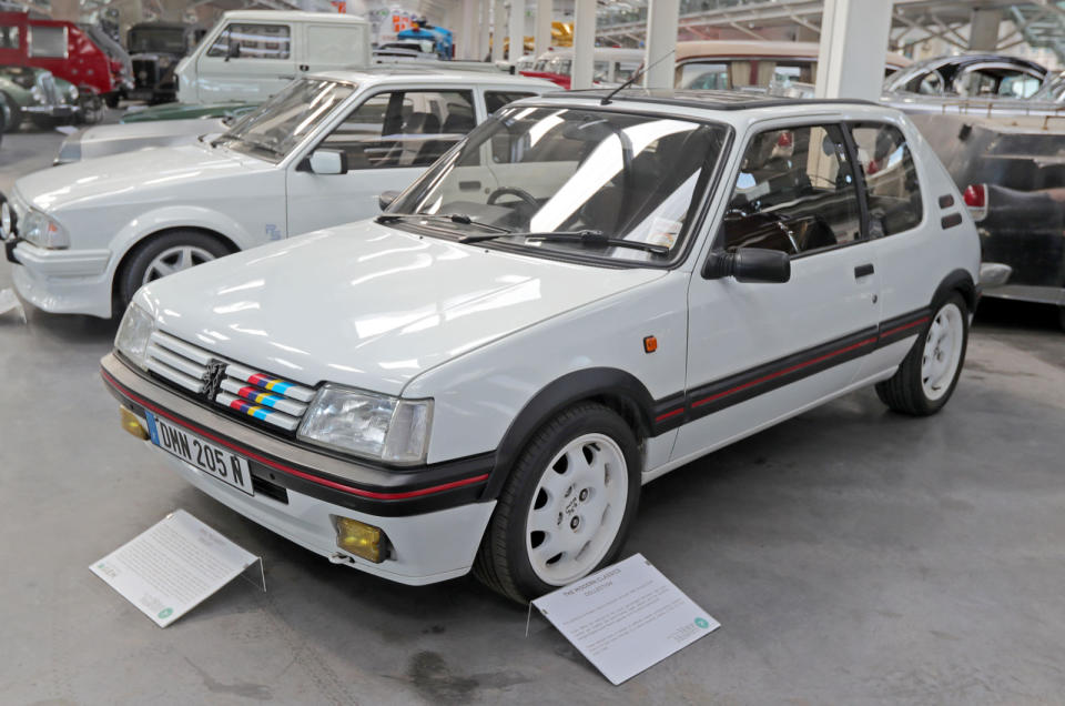 <p>Among all of the really weird stuff in the collection are some more mainstream gems, including this very original 205 GTi 1.9. It's in private hands and the lucky chap who owns it bought it as a daily driver before lending it to the museum.</p>