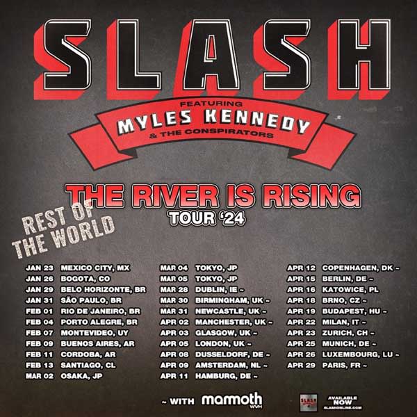 Slash Featuring Myles Kennedy and The Conspirators Gearing Up for 2024 Tour