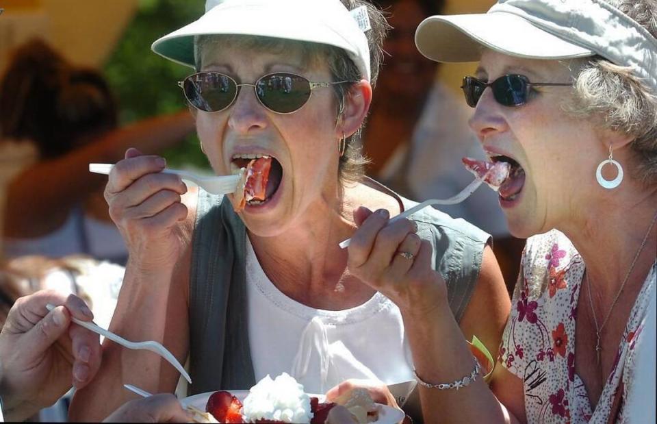 Strawberry shortcake is in the spotlight at the Strawberry Festival at the South Bay Grange this weekend.