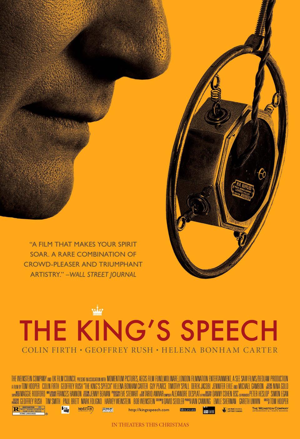 THE KING'S SPEECH, US poster art, Colin Firth, 2010. ©Weinstein Company/courtesy Everett Collection