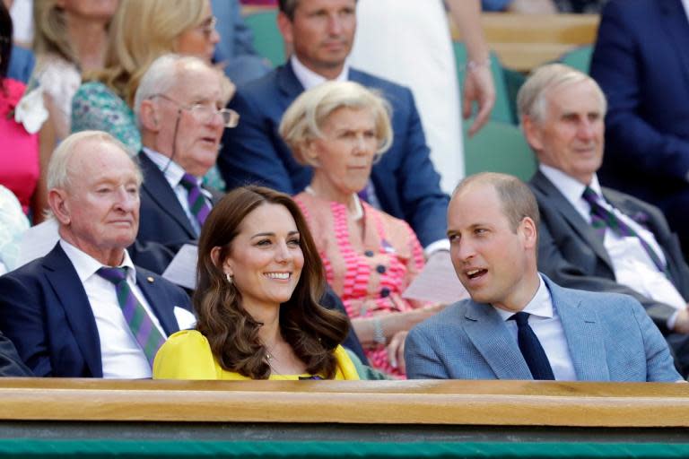 Wimbledon men's final 2018: William and Kate join host of stars including Benedict Cumberbatch and Eddie Redmayne in royal box