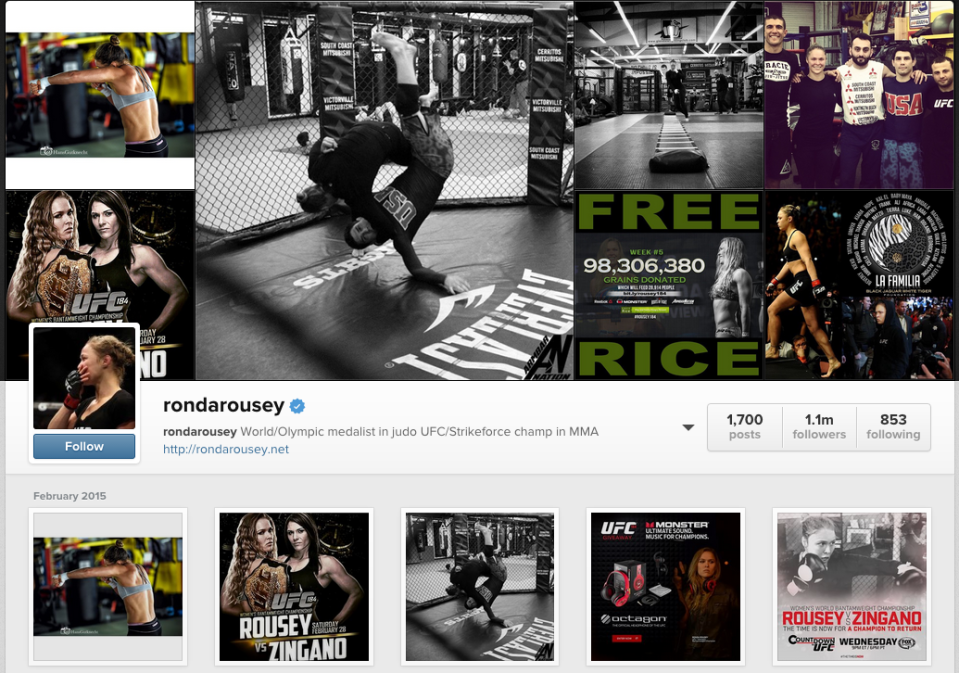 Ronda Rousey Instagram