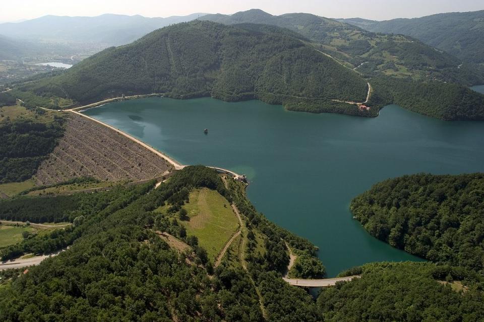 Gazivoda/Ujamn Lake, on the border between Serbia and Kosovo (Jezero Gazivode / Wikipedia)