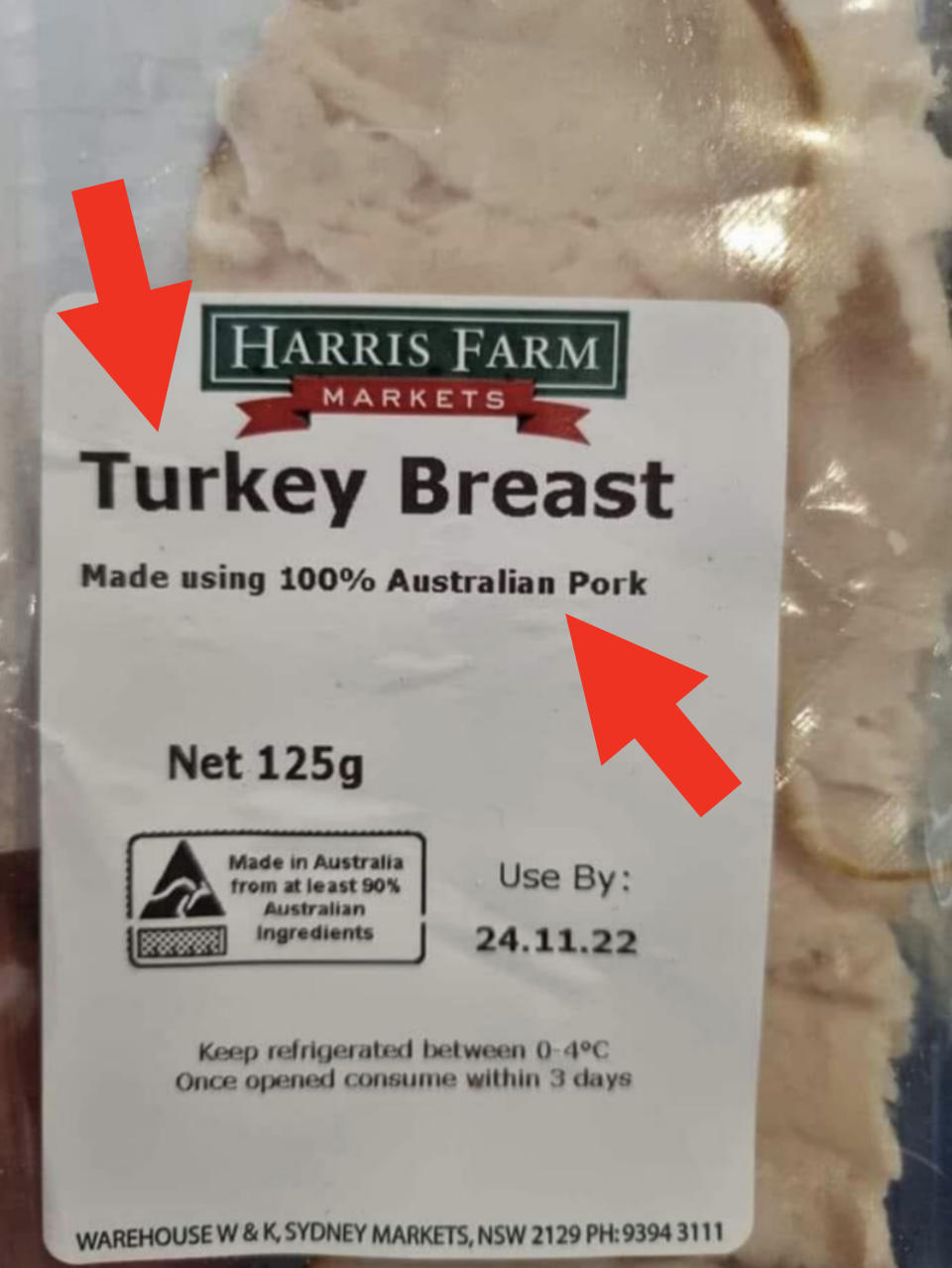 turkey breast made of australian pork