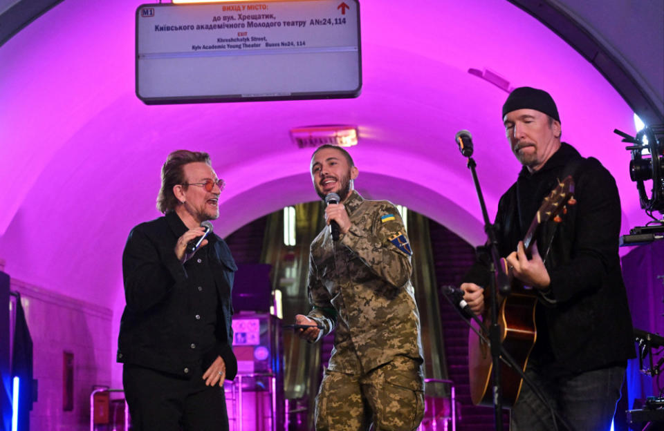 Taras Topolia says playing with Bono sent a powerful message for Ukraine credit:Bang Showbiz