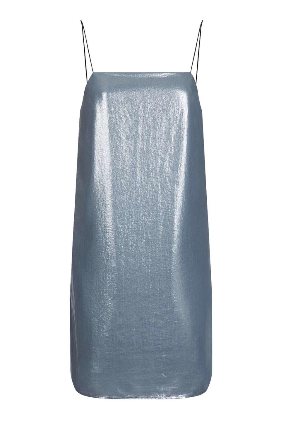 Metallic Slip Dress