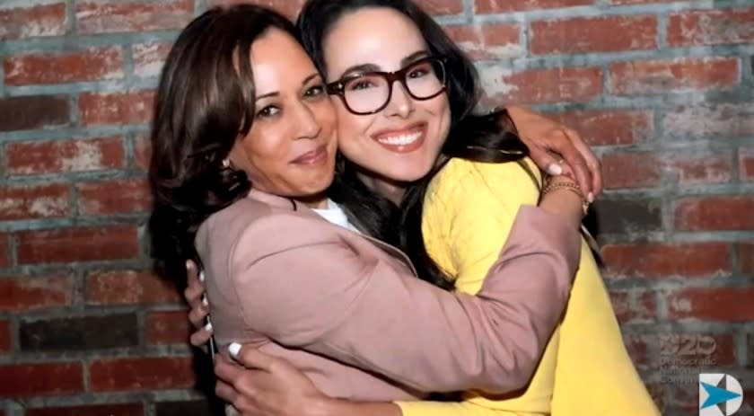 Kamala Harris with niece Meena Harris.