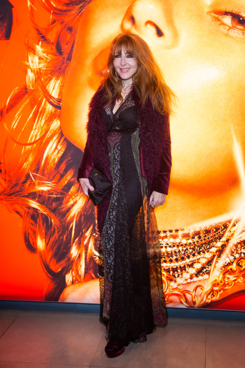 Charlotte Tilbury poses for photographers upon arrival at the Sam McKnight exhibition, in London, Tuesday, Nov. 1, 2016. (Photo by Vianney Le Caer/Invision/AP)