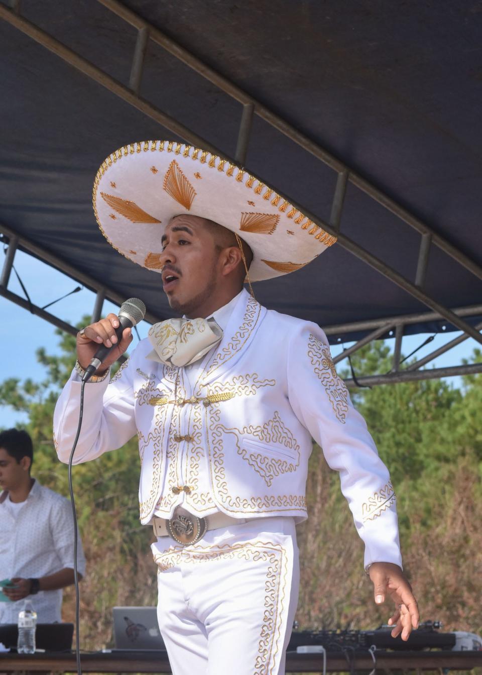 Mariachi Jorge Alvarado sings at Festival Latino at Ogden Park in 2016.