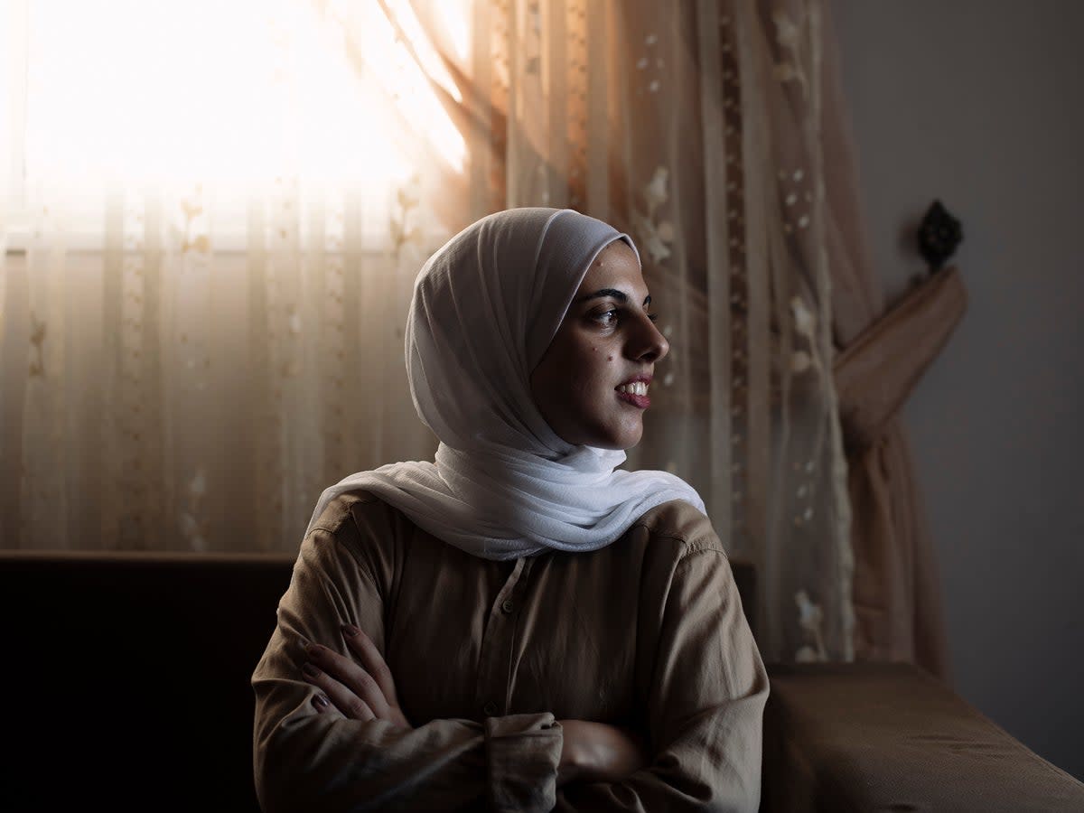 Aya Besaiso, 24, from Gaza City, has been in full time employment as a consultant ever since graduating (Paddy Dowling/Qatar Scholarships)