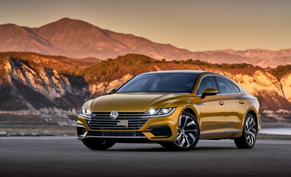 <p>Among the Arteon's standard active-safety features are automatic forward collision braking with pedestrian detection, blind-spot monitoring, and rear cross-traffic detection. </p>