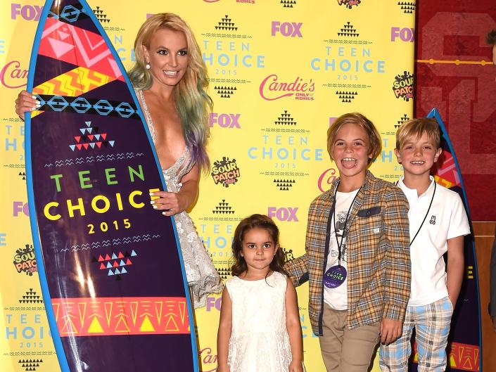 Britney Spears and her two sons