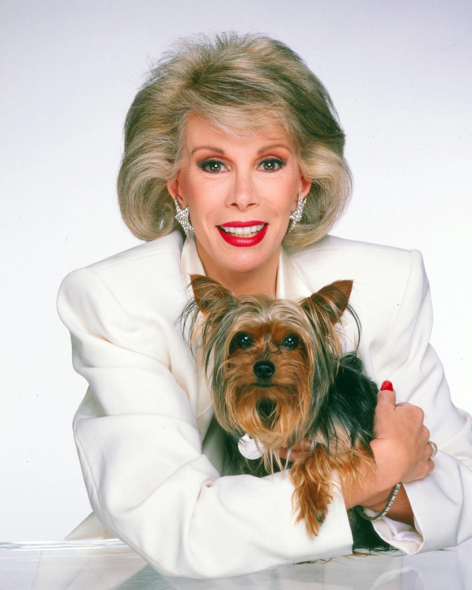 Joan Rivers poses for a portrait in 1985 in Los Angeles, California.  (Harry Langdon/Getty Images) 