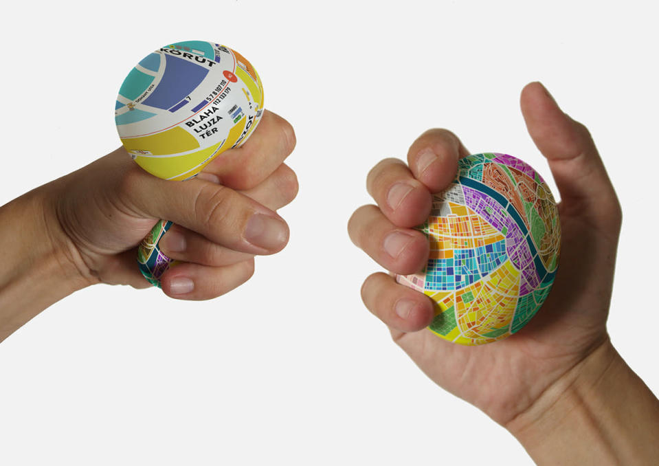 Egg Map reveals a detailed street grid when you squeeze it