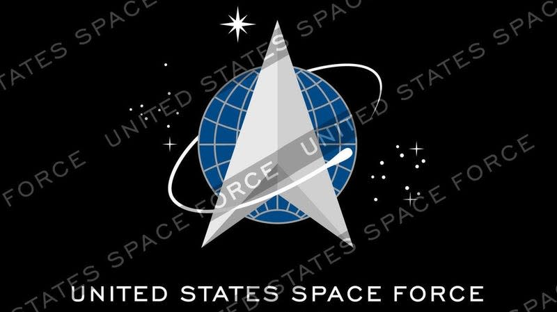 The Space Force’s current logo was definitely drawn up by a Trekkie. - Graphic: USSF