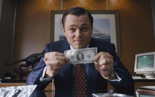 Leonardo DiCaprio en 'El lobo de Wall Street' (Imagen: Paramount)