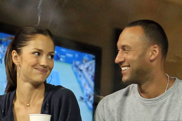 The way they were! Minka Kelly and Derek Jeter watch as Novak Djokovic of Serbia plays against James Blake of the United States during theU.S. Open at the USTA Billie Jean King National Tennis Center on Sept. 4, 2010, in the Flushing, Queens.<p><a href="https://www.gettyimages.com/detail/103847689" rel="nofollow noopener" target="_blank" data-ylk="slk:Chris McGrath/Getty Images;elm:context_link;itc:0;sec:content-canvas" class="link ">Chris McGrath/Getty Images</a></p>