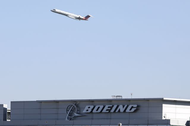 <p>Celal Gunes / Anadolu Agency/Getty</p> The headquarters for The Boeing Company is seen in Arlington, Virginia