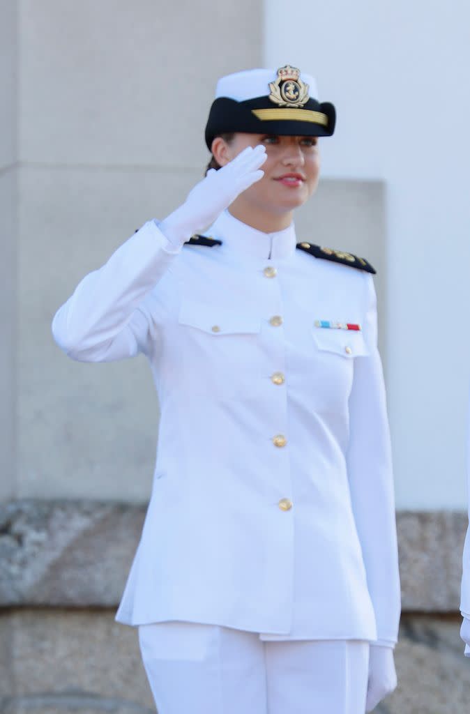 La princesa Leonor ingresa a la Escuela Naval de Marin