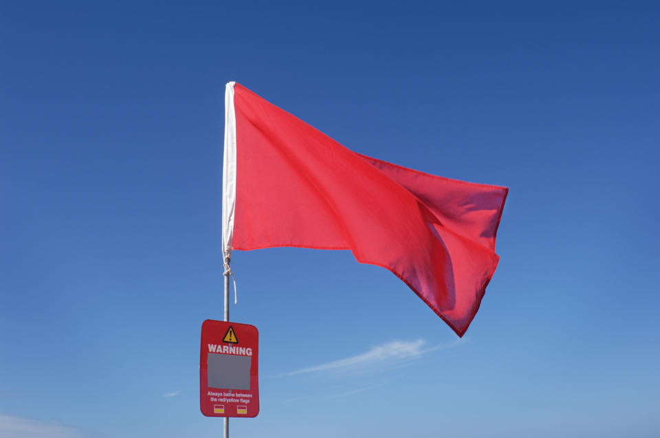 Red warning flag