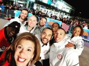 <p>Hakeem Abdul-Saboor USA, bobsleigh<br> has_fitness: We hanging out on the @todayshow. Having a blast and taking selfies with @hodakotb and @alroker#teamusa #winterolympoics<br> (Photo via Instagram/has_fitness) </p>