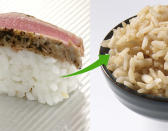 <b>SWAP: White rice sushi for brown rice sushi<br></b><br>Vicky says: "Traditionally sushi rice is made with sugar so to avoid it, look for sushi made with brown rice.<br><br>"It can be tricky to find but it's getting more common."