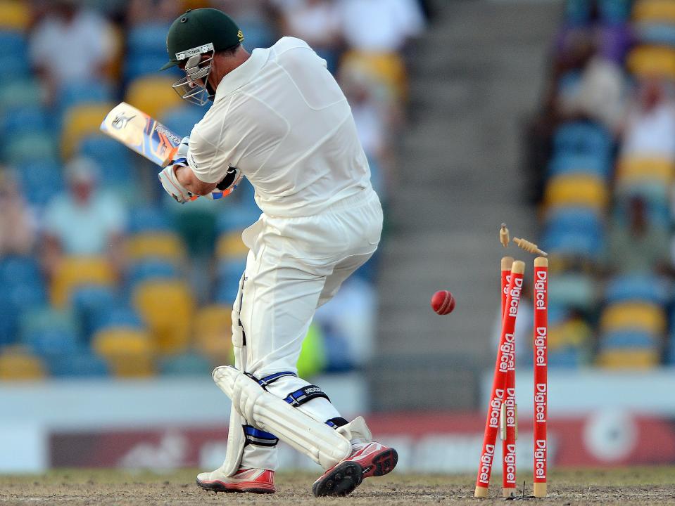 Australian batsman Michael Hussey is cle