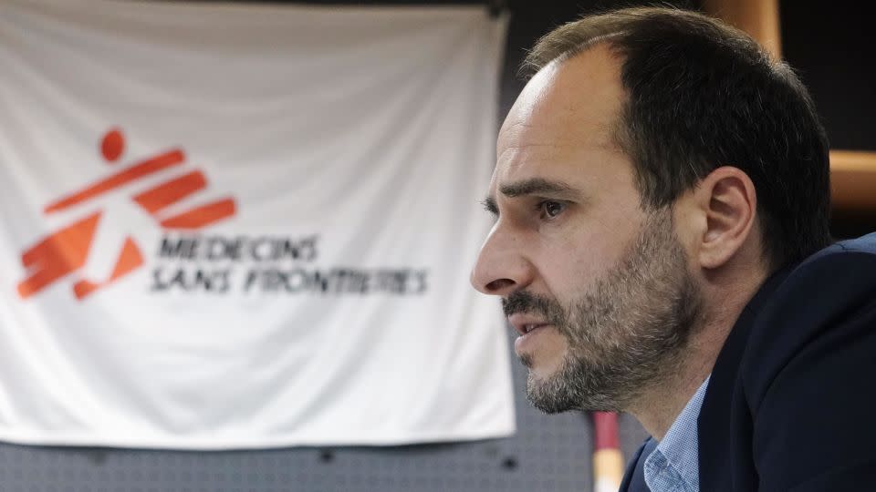 Christos Christou, international president of the medical humanitarian aid organization Doctors Without Borders, known by its French acronym MSF (Medecins Sans Frontieres), speaks during an interview in Tokyo on June 26, 2023. (Photo by Kyodo News via Getty Images) - Kyodo News/Getty Images