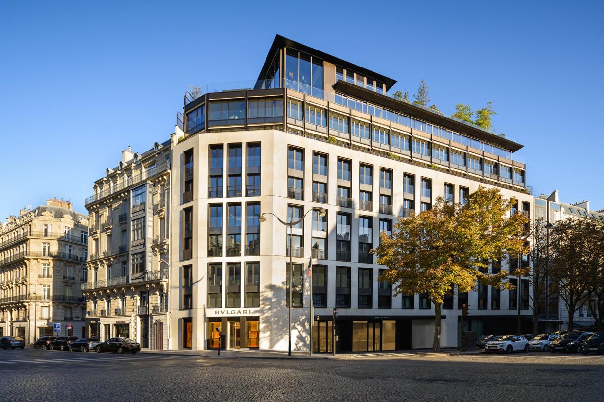 Exterior of Bulgari Paris