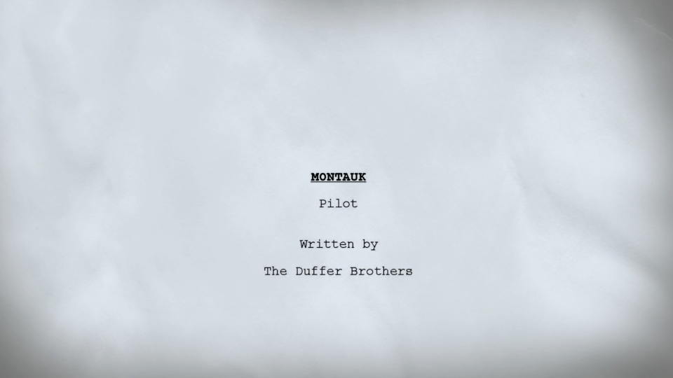 title page of "Montauk" pilot by The Duffer Brothers