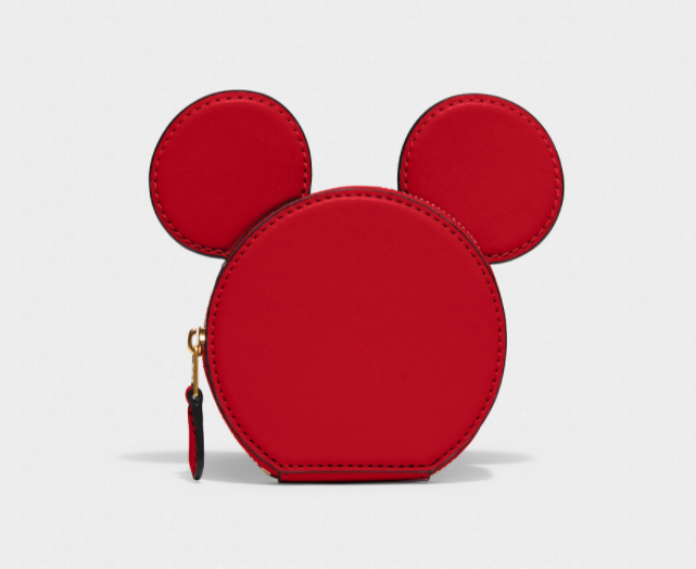 Disney X Coach Mickey Mouse Coin Case. Image via Coach Outlet.